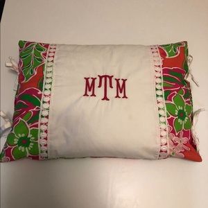 Lilly Pulitzer MTM Initial Pillow